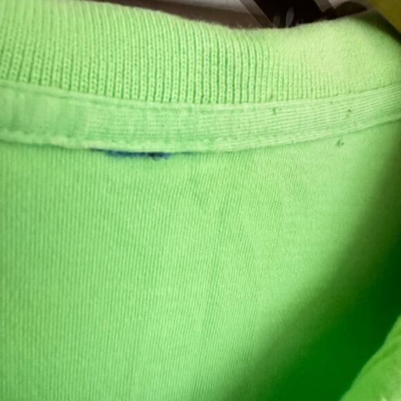 Key Lime Green Y2K Polo Ralph Lauren Kanye Size XL XXL 90s Big Tall 100% cotton - Picture 9 of 14